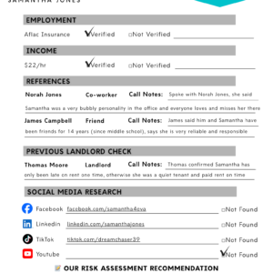 Tenant Screening Report